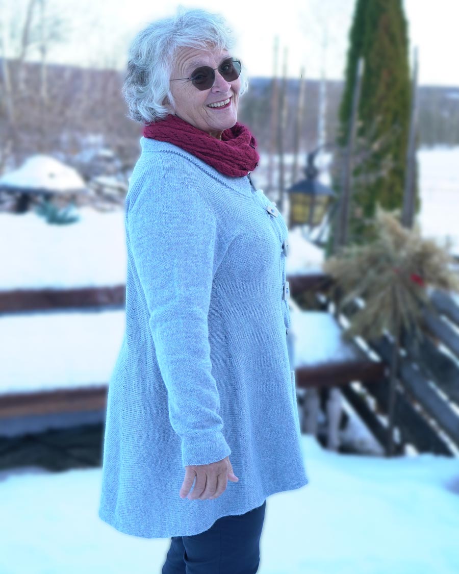 A-Rakel-oppskrift for strikkemaskin - Bilde 3